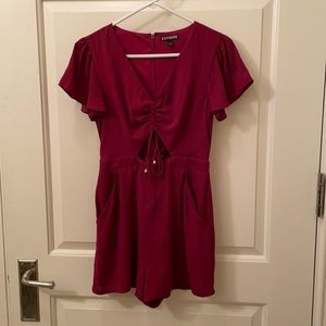 Express Burgundy Romper size 2